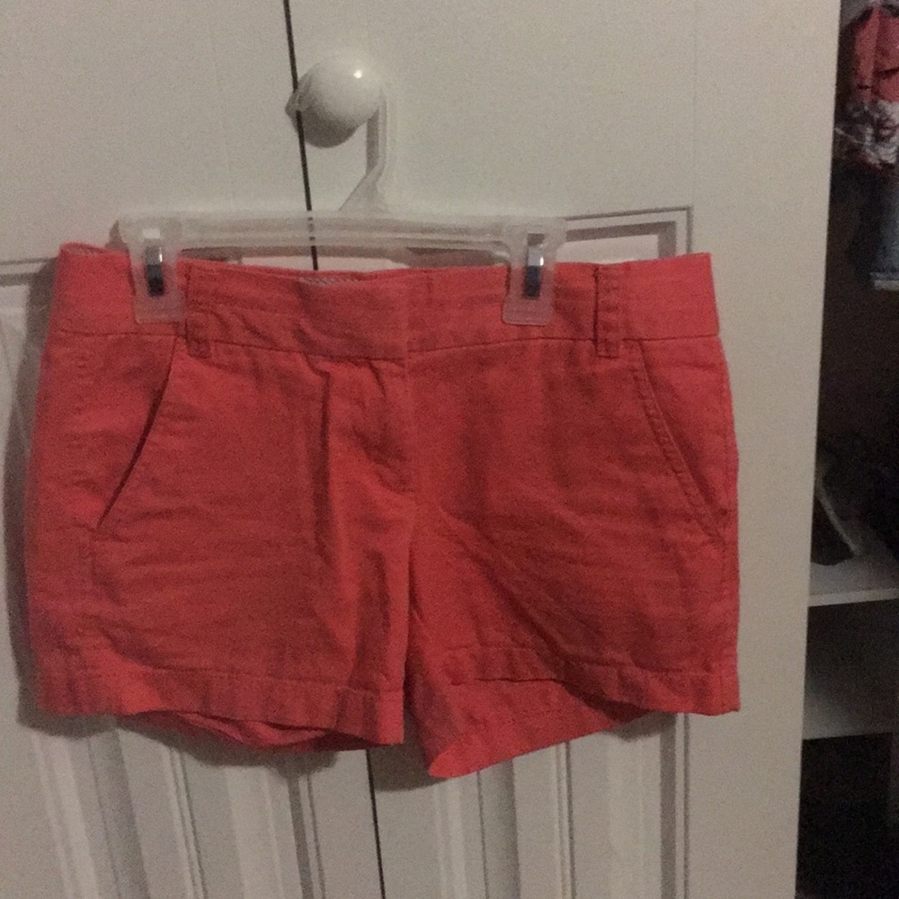 Coral J.Crew shorts